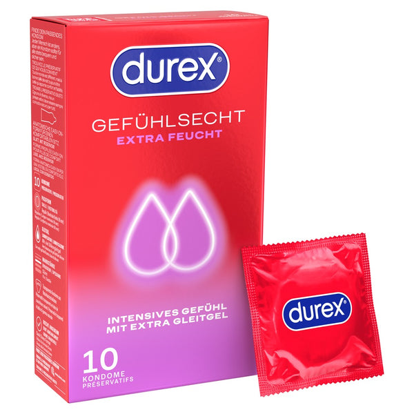 Durex Condoom anatomisch met extra glijmiddel - Transparant - Durex - SKU: 4170330000