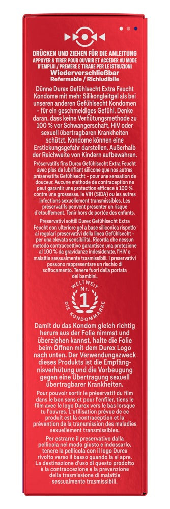 Durex Condoom anatomisch met extra glijmiddel - Transparant - Durex - SKU: 4170330000