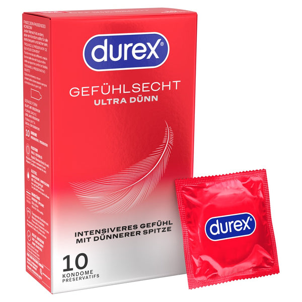 Durex Voelt echt aan, ultradun condoom - Transparant - Durex - SKU: 4170410000
