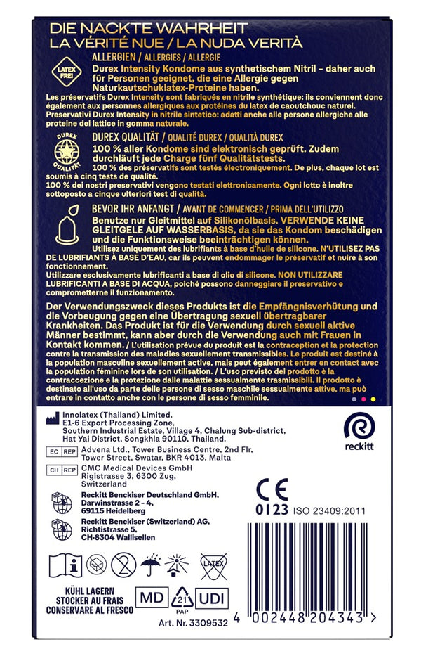 Durex Intensity condoom - Transparant - Durex - SKU: 4170760000