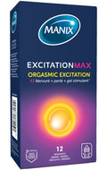 Manix Condoom met stimulerende stippen & warming lubricant - Transparant