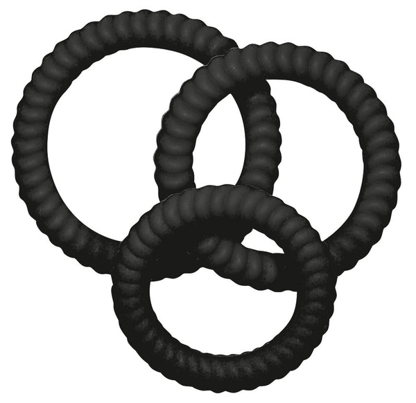You2Toys Cockring trio - Zwart - You2Toys - SKU: 5042970000