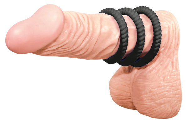 You2Toys Cockring trio - Zwart - You2Toys - SKU: 5042970000