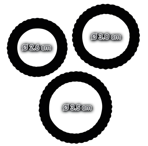 You2Toys Cockring trio - Zwart - You2Toys - SKU: 5042970000