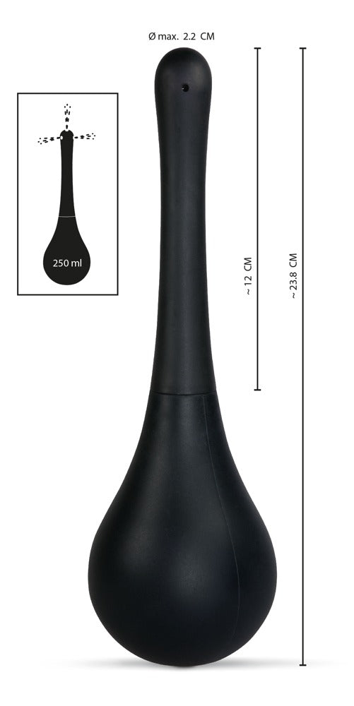 Rebel Intieme douche met 3 spuitgaatjes - Zwart