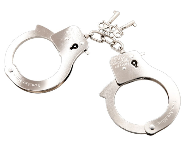 Fifty Shades of Grey metalen handboeien - Zilver - Fifty Shades of Grey - SKU: 5050480000