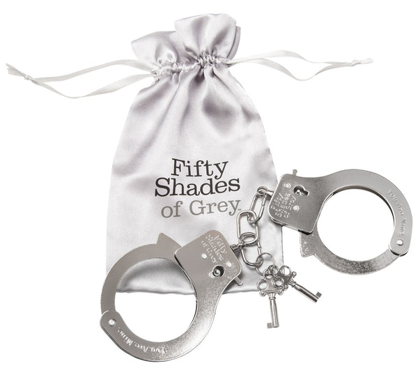Fifty Shades of Grey metalen handboeien - Zilver - Fifty Shades of Grey - SKU: 5050480000