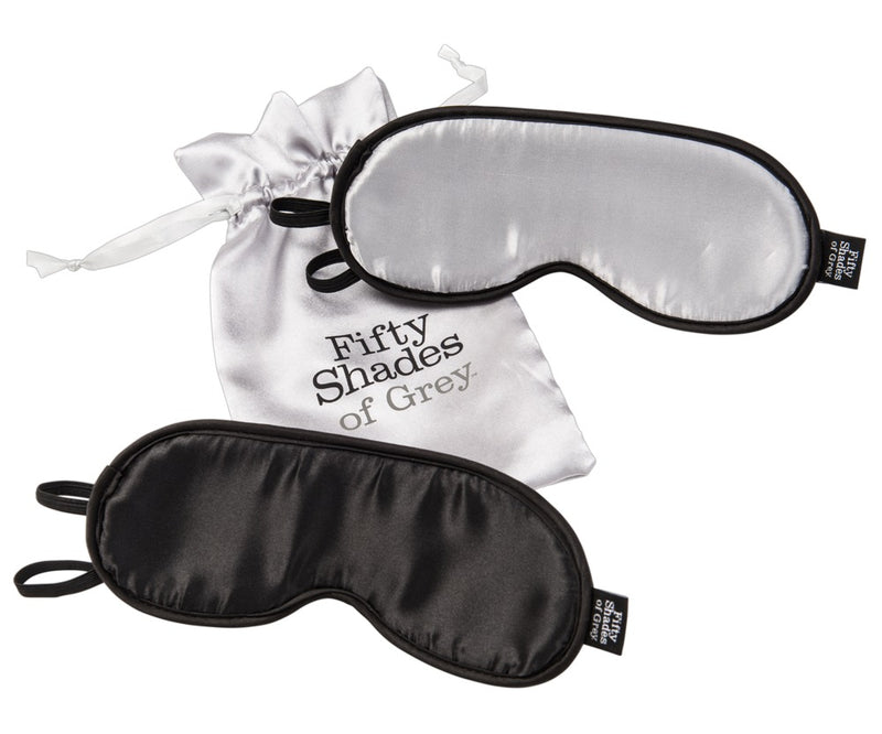 Fifty Shades of Grey blinddoeken set zilver - Zilver