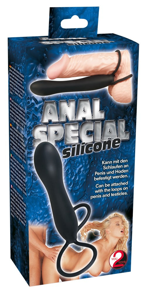 You2Toys anale dildo met penislussen - Zwart - You2Toys - SKU: 5052340000