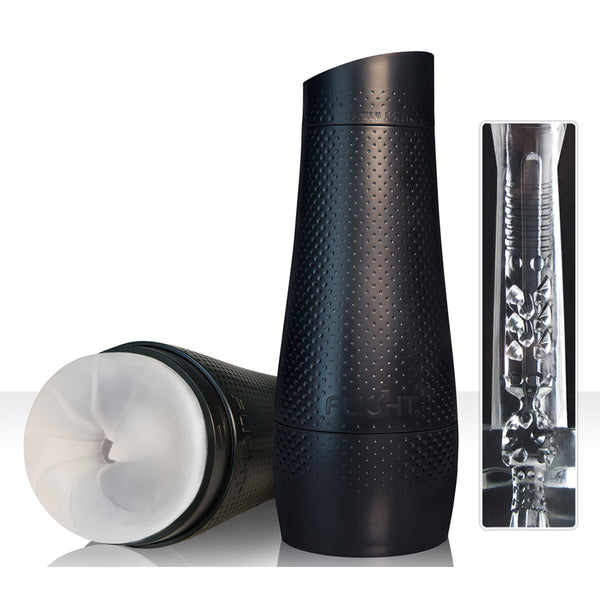 Fleshlight Masturbator transparant met gegroefde sleeve - Transparant - Fleshlight - SKU: 5053150000