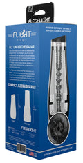 Fleshlight Masturbator transparant met gegroefde sleeve - Transparant