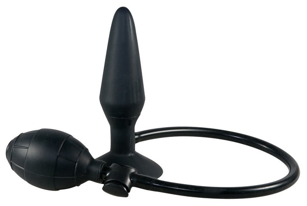 You2Toys opblaasbare butt plug met zuignap - Zwart - You2Toys - SKU: 5066990000