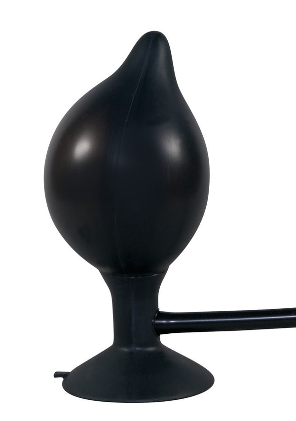 You2Toys opblaasbare butt plug met zuignap - Zwart - You2Toys - SKU: 5066990000