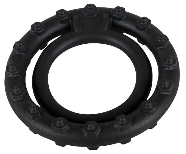 You2Toys Steely cockring met nopjes - Zwart - You2Toys - SKU: 5070320000