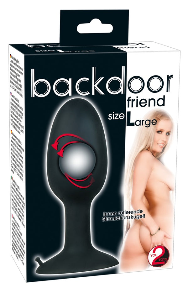 Backdoor Friend Butt plug - Zwart - Backdoor Friend - SKU: 5072290000