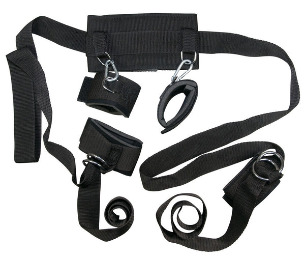 Bad Kitty jarretel set met halsband - Zwart - Bad Kitty - SKU: 5072960000
