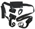Bad Kitty Bondage set met verstelbare boeien en halsband - Zwart