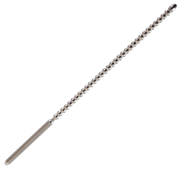 Penisplug Dilator kralenvormig met afgeronde punt - Zilver - Penisplug - SKU: 5078650000