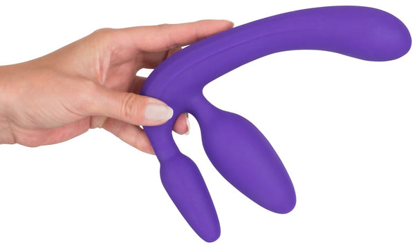 Strapless Strap-On Triple Teaser dildo - Paars - Strapless Strap-On - SKU: 5096630000