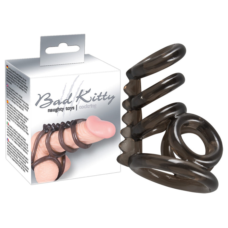 Bad Kitty Pik ring - Zwart