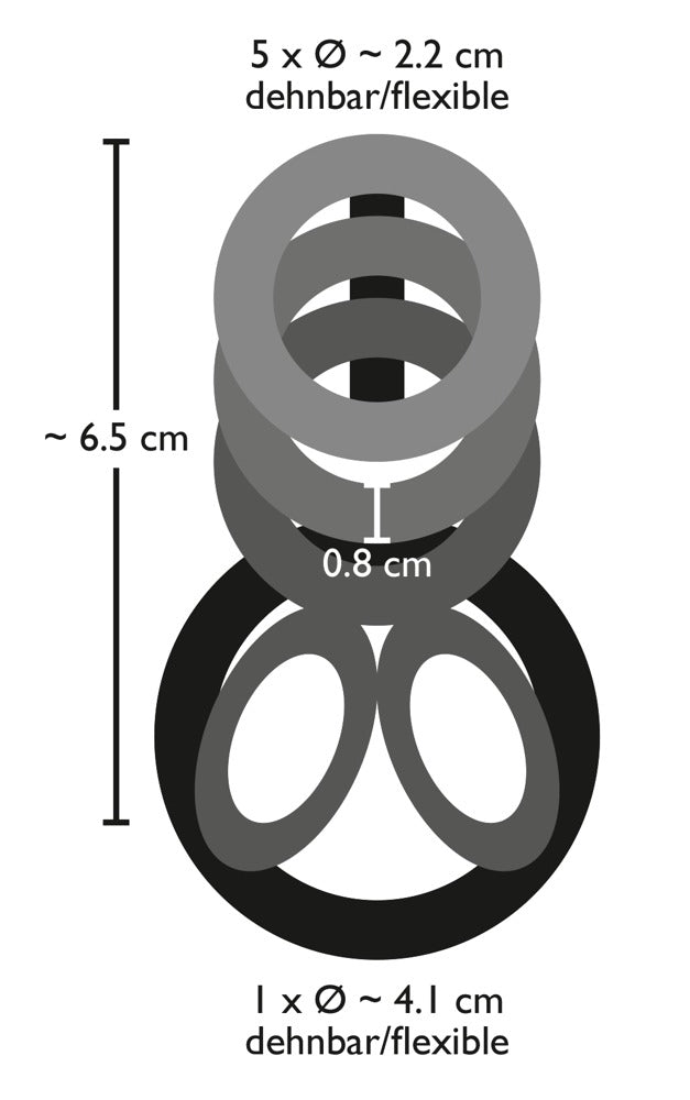 Bad Kitty Pik ring - Zwart