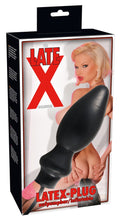 Late X Opblaasbare plug - Zwart
