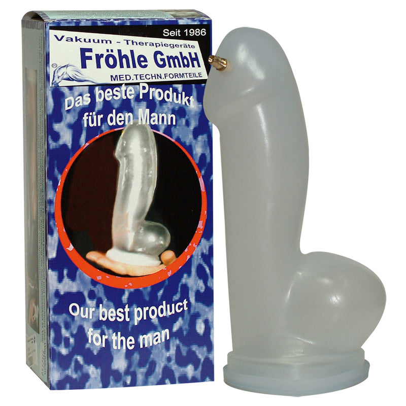 Fröhle Penis cilinder realistisch met testikelruimte - Transparant