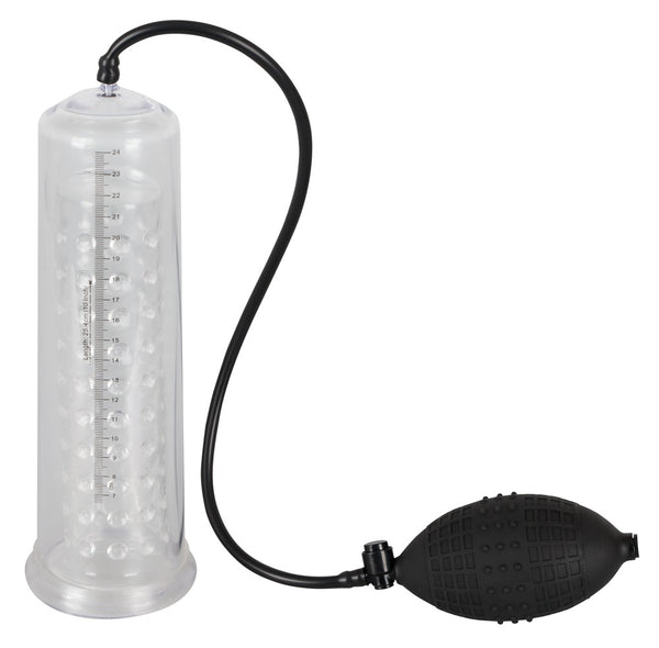 Mister Boner penis pomp met knobbels - Transparant - Mister Boner - SKU: 5123970000