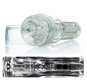 Fleshlight Koppel transparant met gegroefde tunnel