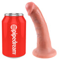 King Cock Realistic dildo 6" met zuignap - Huidskleur