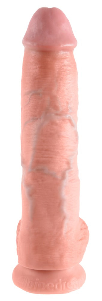 King Cock Dildo realistisch met gebogen vorm - Huidskleur - King Cock - SKU: 5133000000