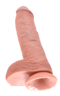 King Cock Dildo realistisch met gebogen vorm - Huidskleur
