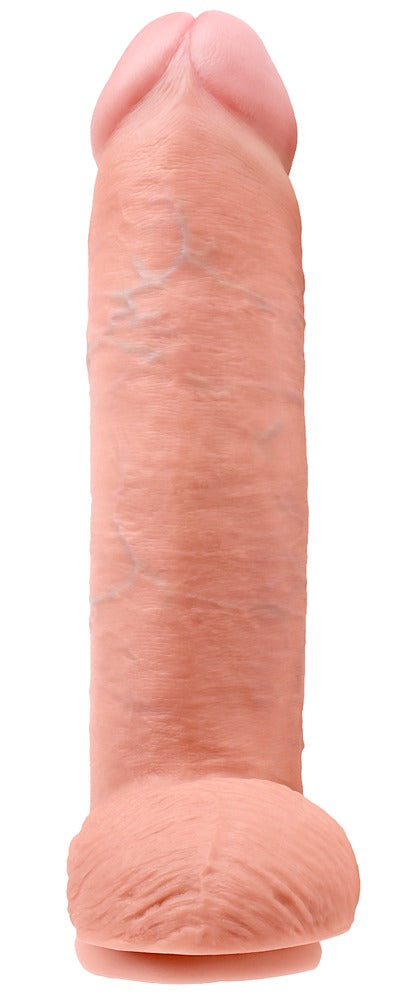 King Cock Dildo realistisch met grote ballen - Huidskleur - King Cock - SKU: 5133180000