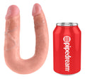 King Cock Double dildo - Huidskleur Licht