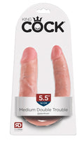King Cock Double dildo - Huidskleur Licht