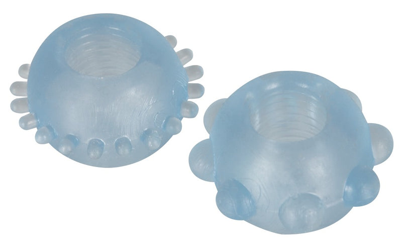 You2Toys Penisring set met 2 flexibele knoppen - Blauw