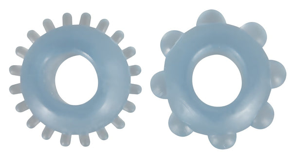 You2Toys Penisring set met 2 flexibele knoppen - Blauw - You2Toys - SKU: 5135980000