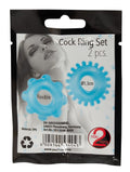 You2Toys Penisring set met 2 flexibele knoppen - Blauw