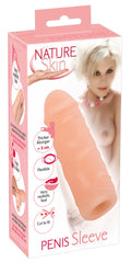 Nature Skin penis sleeve verlenger - Huidskleur Licht