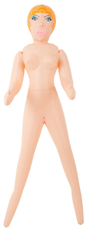 You2Toys Opblaasbare seksvriendin met 3 genotgaatjes - Huidskleur