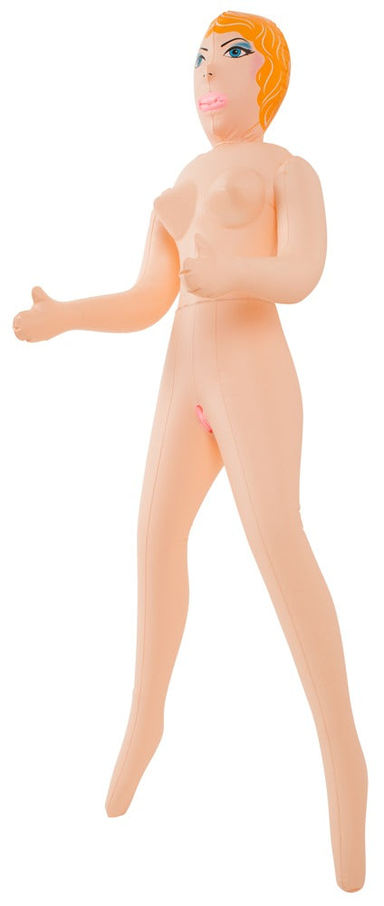 You2Toys Opblaasbare seksvriendin met 3 genotgaatjes - Huidskleur
