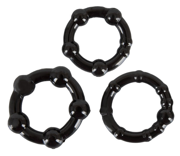 You2Toys drie orgasme-ringen - Zwart - You2Toys - SKU: 5142920000