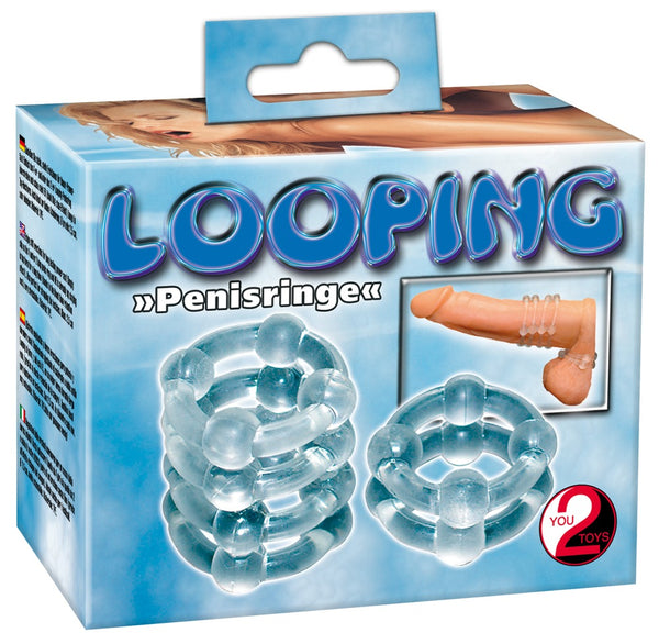 You2Toys Looping cockring set - Transparant - You2Toys - SKU: 5148290000