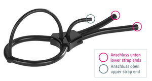 Mystim E-stim eikellus bipolair - Zwart