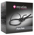 Mystim E-stim eikellus bipolair - Zwart