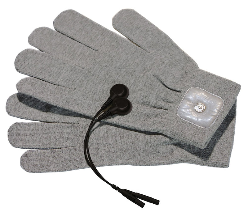 Mystim Elektrische handschoenen voor tingling strelen - Zwart