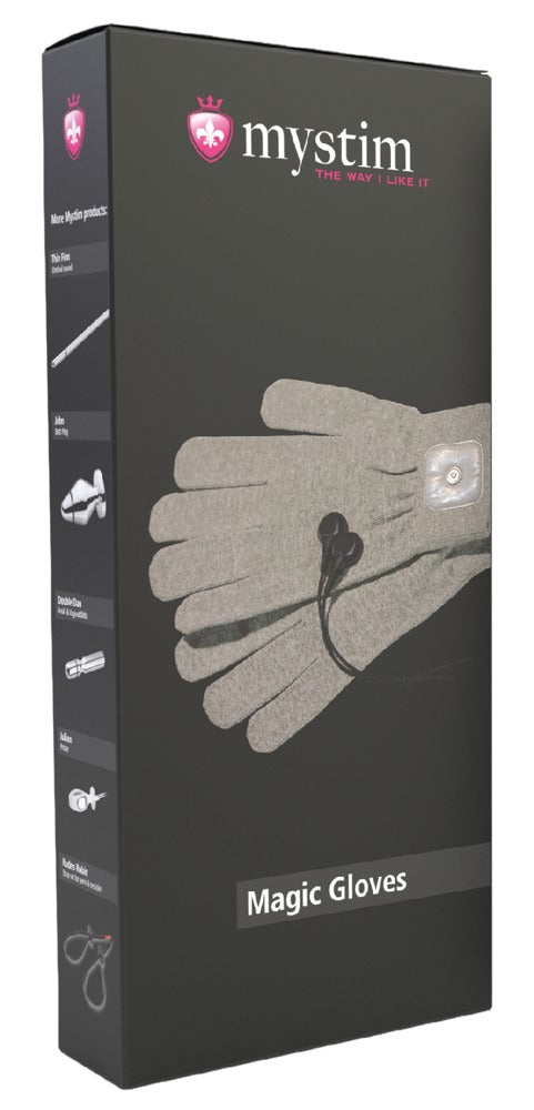 Mystim Elektrische handschoenen voor tingling strelen - Zwart