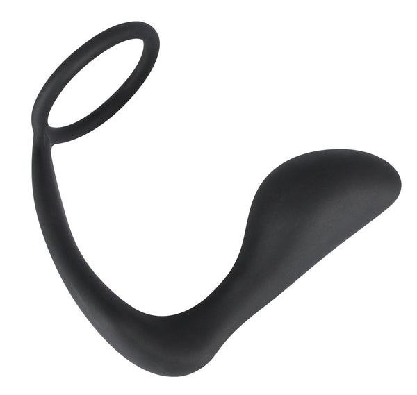 Black Velvets erectieplug met brug - Zwart - Black Velvets - SKU: 5167240000