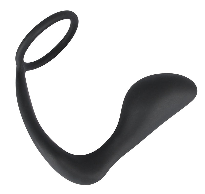 Black Velvets Ring & plug - Zwart