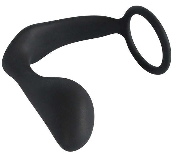 Black Velvets Ring & plug - Zwart - Black Velvets - SKU: 5167240000